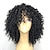 cheap Black &amp; African Wigs-Synthetic Wig Afro Curly Layered Haircut Wig Medium Length Natural Black Synthetic Hair 38~42 inch Women&#039;s Synthetic Black
