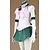 abordables Costumes de manga-Inspiré par Cosplay Écolières Manga Costumes de Cosplay Japonais Costumes de Cosplay Sans Manches Robe Gants Ruban Pour Homme Femme Fille