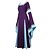 cheap Costumi storici e vintage-Cosplay Outlander Medieval Renaissance Vacation Dress Dress Party Costume Costume Women&#039;s Costume Black / Purple / Red Vintage Cosplay Long Sleeve