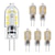 economico Luci LED bi-pin-zdm g4 lampadina led 6 pacco 2.5w led bi-pin g4 base 10-20w sostituzione lampadina alogena bianco caldo / bianco freddo ac220v