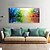 cheap Abstract Paintings-Oil Painting Hand Painted Horizontal Abstract Landscape Modern Stretched Canvas