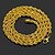 cheap Necklaces-Men&#039;s Chain Necklace Beaded Necklace Braided Unique Design Fashion Gold Plated Chrome Gold 76 cm Necklace Jewelry 1pc For Daily / Chains