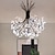 abordables Éclairages grappe-45 cm pendentif lanterne design lustre métal spoutnik nouveauté peint finitions style nordique moderne générique