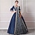 お買い得  ヒストリカル＆ビンテージコスチューム-Plus Size Rococo Victorian Medieval Renaissance Dress Cosplay Costume Masquerade Ball Gown Cinderella Queen Victoria Women&#039;s Lace Ball Gown Plus Size Customized Christmas Party Prom Dress