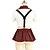 cheap Sexy Lingerie-Student / School Uniform Women&#039;s Super Sexy Nightwear Plaid Red L XL XXL / Shirt Collar