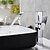 billige Klassisk-vandfalds håndvask vandhaner, messing moderne stil enkeltgreb et hul krom finish badekar hane med kold og varm kontakt