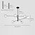 economico Modello sputnik-Lampadario design sputnik 107 cm metallo lineare isola finiture verniciate stile nordico moderno 220-240v