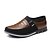 cheap Men&#039;s Slip-ons &amp; Loafers-Men&#039;s Comfort Shoes Fall / Winter British / Preppy Daily Outdoor Loafers &amp; Slip-Ons Leather Breathable Non-slipping Wear Proof Black / Blue / Brown Striped / Buckle