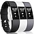 abordables Correas de reloj Fitbit-3 piezas Correa de Smartwatch Compatible con Fitbit Charge 2 Silicona suave Reloj inteligente Correa Suave Ajustable Elástico Correa Deportiva Reemplazo Pulsera