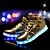 cheap Kids&#039; Sneakers-Boys Girls&#039; Trainers Athletic Shoes Sneakers Daily LED Shoes USB Charging School Shoes PU Light Up Shoes Big Kids(7years +) Little Kids(4-7ys) Party Christmas Halloween Walking Shoes Luminous Silver