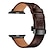 baratos Pulseiras de Apple Watch-Pulseiras de Relógio para Apple Watch 38mm 40mm 41mm 42mm 44mm 45mm 49mm iwatch Series Ultra 8 7 6 SE 5 4 3 2 1 Couro Legitimo Substituição Alça fivela borboleta Fecho de Metal Luxo Pulseira