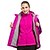 cheap Softshell, Fleece &amp; Hiking Jackets-Women&#039;s Hiking Jacket Hoodie Jacket Hiking 3-in-1 Jackets Fleece Winter Outdoor Thermal Warm Waterproof Windproof Anti-Eradiation Jacket Top Full Length Visible Zipper Camping / Hiking Hunting Ski