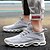 Χαμηλού Κόστους Dámské sportovní tenisky-Women&#039;s Athletic Shoes Flat Heel Knit Sporty / Dad Shoes Running Shoes Spring &amp;  Fall / Summer Black / White / Gray