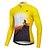 cheap Women&#039;s Cycling Clothing-21Grams® Men&#039;s Long Sleeve Cycling Jersey Winter Elastane Lycra Polyester Yellow Novelty Funny Bike Jersey Top Mountain Bike MTB Road Bike Cycling UV Resistant Breathable Quick Dry Sports Clothing