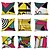 voordelige Decoratieve kussenslopen-set van 9 faux linnen kussensloop, geometrisch patroon geometrisch mode modern sierkussen