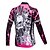 abordables Ensembles de vêtements pour hommes-Malciklo Homme Manches Longues Maillot et Cuissard Long Avec Bretelles Velo Cyclisme Hiver Toison Coolmax® Lycra Noir Violet Jaune Vélo Maillot Collant à Bretelles / Corsaire Bretelles Ensembles de