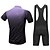 preiswerte Herrenbekleidungs-Sets-FUALRNY® Herrn Kurzarm Fahrradtrikot mit Trägerhosen Grün Schwarz / Rrot Purpur Schottenstoff / Kariert Gradient Fahhrad Sportkleidung Atmungsaktiv Feuchtigkeitsabsorbierend Rasche Trocknung