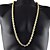 cheap Necklaces-Men&#039;s Chain Necklace Beaded Necklace Braided Unique Design Fashion Gold Plated Chrome Gold 76 cm Necklace Jewelry 1pc For Daily / Chains