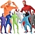 billige Zentai-drakter-Zentai-drakter Huddrag heldekkende drakter Voksne Spandex Elastan Cosplay-kostymer Kjønn Herre Dame Ensfarget Halloween