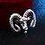 cheap Pins and Brooches-Men&#039;s Crystal Brooches Classic Sheep Creative Animal Classic Basic Trendy Rock Fashion Rhinestone Brooch Jewelry Matt black Gold Silver For Wedding Party Daily Street Work