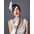 cheap Historical &amp; Vintage Costumes-The Great Gatsby Charleston Roaring 20s Vintage 1920s Costume Accessory Sets Gloves Necklace Flapper Headband Women&#039;s Feather Costume Head Jewelry Scarf Necklace Pearl Necklace White / Black / Red