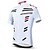 baratos Roupa de Ciclismo Feminino-21Grams Homens Manga Curta Camisa para Ciclismo Poliéster Elastano Lycra Branco Inovador Moto Camisa / Roupas Para Esporte Blusas Ciclismo de Montanha Ciclismo de Estrada Respirável Secagem Rápida