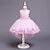 cheap Party Dresses-Kids Girls&#039; Dress Solid Colored Asymmetrical Dress Sleeveless Sweet Dress Blue Purple Pink