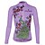 cheap Cycling Jerseys-ILPALADINO Women&#039;s Cycling Jersey Long Sleeve Mountain Bike MTB Road Bike Cycling Winter Graphic Peacock Plus Size Jersey Top White Yellow Pink Breathable Ultraviolet Resistant Reflective Strips
