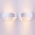 billige Indbyggede væglamper-2 stk 25 cm væglamper led moderne buedesign væglampe gælder til stue/soveværelse 110-120/220-240v 60w