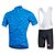 preiswerte Herrenbekleidungs-Sets-Fastcute Herren Unisex Radtrikot mit Radhose kurz Trägern fahrradbekleidung Kurzarm MTB Mountain Rennrad Weiß Grün Purpur Übergröße Fahhrad Trägerhose Trikot Trägerhose / Lange Radhose Mit Trägern