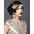 cheap Historical &amp; Vintage Costumes-The Great Gatsby Flapper Headband 1920s / Roaring Twenties Women&#039;s Golden / White / Black Crystal / Rhinestone / Feather Party Prom Cosplay Accessories Masquerade Costumes / Hair Band / Sequins