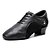 abordables Zapatos de Baile-Hombre Zapatos de Jazz Oxford Zapatilla Talón grueso Negro Cordones / Entrenamiento / Rendimiento