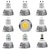 abordables Focos LED-9pcs 15 W Focos LED 300 lm E14 GU10 GU5.3 1 Cuentas LED COB Nuevo diseño Blanco Cálido Blanco 220-240 V 110-120 V