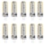 זול נורות דו-פיניות לד-10 יחידות 5w נורת led bi-pin 500lm g4 50w הלוגן שווה ערך 104 חרוזי לד smd 3014 לבן חם 110-240v