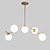 cheap Chandeliers-JSGYlights 5-Light 87 cm New Design Chandelier Metal Glass Cluster / Sputnik / Island Painted Finishes Nordic Style 110-120V / 220-240V