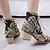 cheap Women&#039;s Boots-Women&#039;s Boots Print Shoes Chunky Heel Round Toe Canvas Booties / Ankle Boots Spring &amp;  Fall Rainbow