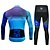 cheap Cycling Jersey &amp; Shorts / Pants Sets-CYCOBYCO Men&#039;s Long Sleeve Cycling Jersey with Tights - Green Bike Pants / Trousers Jersey Tights 3D Pad Quick Dry Reflective Strips Sports Lycra Dots Mountain Bike MTB Road Bike Cycling Clothing