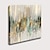 abordables Pinturas abstractas-Pintura al óleo pintada a colgar Pintada a mano Cuadrado Abstracto Moderno Sin marco interior  (sin marco)
