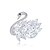 baratos Pregadeiras-Mulheres Broches Clássico Cisne Artistíco Luxo Elegante Broche Jóias Prata Para Casamento Presente Noivado Trabalho Promessa