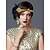 cheap Historical &amp; Vintage Costumes-The Great Gatsby Flapper Headband 1920s / Roaring Twenties Women&#039;s Golden / White / Black Crystal / Rhinestone / Feather Party Prom Cosplay Accessories Masquerade Costumes / Hair Band / Sequins