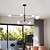 economico Modello sputnik-Lampadario design sputnik 107 cm metallo lineare isola finiture verniciate stile nordico moderno 220-240v