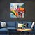 cheap Abstract Paintings-Oil Painting Hand Painted Square Abstract Modern Rolled Canvas (No Frame)
