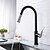 cheap Pullout Spray-Kitchen faucet - Single Handle One Hole Stainless Steel / Painted Finishes / Brushed Steel Pull-out / ­Pull-down / Tall / ­High Arc Centerset Contemporary Kitchen Taps
