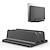 baratos Capas-suporte para laptop vertical suporte para carrinho de mesa duplo com base ajustável (até 17,3 polegadas)