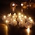 olcso Dísz- és éjszakai világítás-12db kerek golyós led léggömb világító lámpák lámpás bárhoz karácsonyi esküvői party dekorációs lámpák papír lámpás