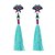 cheap Earrings-Women&#039;s Drop Earrings Tassel Flower Romantic Elegant Earrings Jewelry Green / Red For Party Carnival Street Work 1 Pair