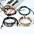 cheap Men&#039;s Bracelets-12pcs Men&#039;s Loom Bracelet Layered Star Statement Stylish Vintage Punk Genuine Leather Bracelet Jewelry Black For Street Gift Festival