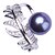 cheap Rings-Women Open Ring Freshwater Pearl Dark Blue Pearl S925 Sterling Silver Leaf Luxury Classic Elegant 1pc / Women&#039;s / Adjustable Ring
