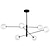 economico Modello sputnik-Lampadario design sputnik 107 cm metallo lineare isola finiture verniciate stile nordico moderno 220-240v