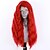 cheap Synthetic Lace Wigs-Synthetic Lace Front Wig Wavy Side Part Lace Front Wig Long Red Synthetic Hair 18-26 inch Women&#039;s Adjustable Heat Resistant Party Red